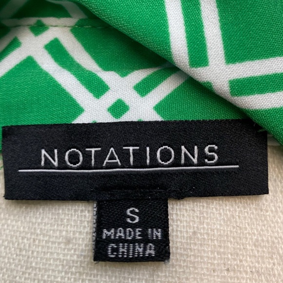 Kelly Green Diagonal Stripe Roll Tab Sleeve Button Down Top S Military Collar - Picture 7 of 8